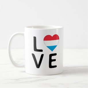 Love - Luxembourg Flag Coffee Mug