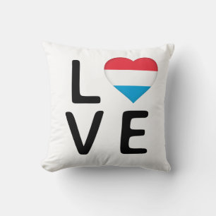 Love - Luxembourg Flag Cushion