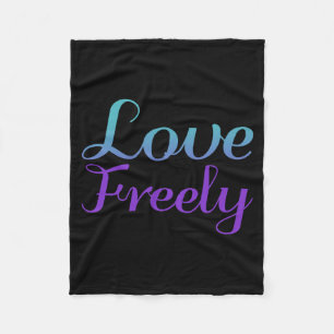 Love Ly Prevention Design Fleece Blanket