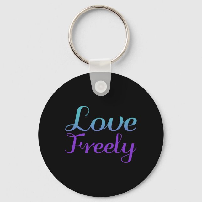 Love Ly Prevention Design Key Ring (Front)