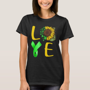 love lymphoma ribbon sunflower T-Shirt
