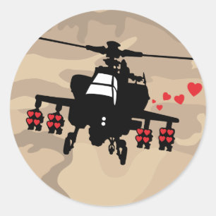 Love Machine Attack Chopper Classic Round Sticker