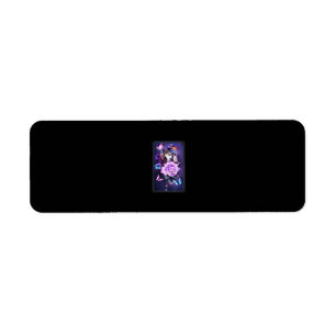 Love Magical Chihuahua Purple Roses Flower Return Address Label