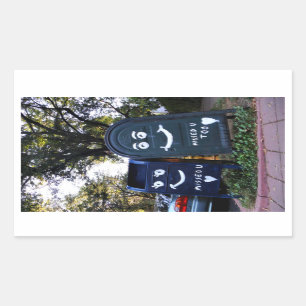 love mailboxes : i missed you rectangular sticker