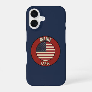 Love Maine Gift - Cute ME State Souvenir iPhone 16 Case