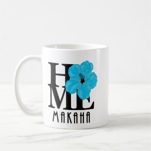 LOVE Makaha Hawaii Blue Hibiscus 11oz Coffee Mug