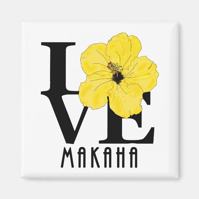 LOVE Makaha Hawaii Magnet (Front)