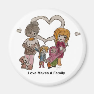 Love Makes a Family by Ainsley--Magnet Magnet
