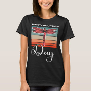 Love Makes A Family Happy Adoption Day Retro Adopt T-Shirt