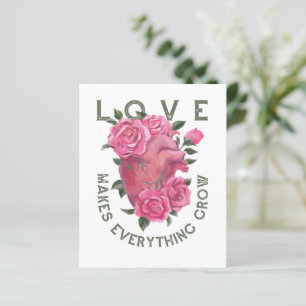 Love Makes Everything Grow – Romantic Floral Art 