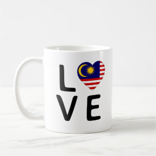 Love - Malaysia Flag Coffee Mug