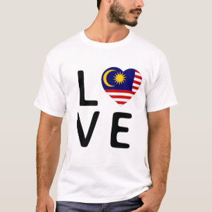 Love - Malaysia Flag T-Shirt
