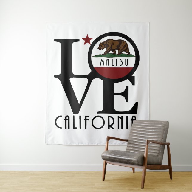 LOVE Malibu California Tapestry (In Situ)