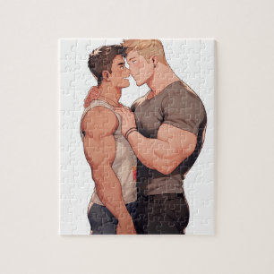 Love Man Gay Daddies Know Best Jigsaw Puzzle