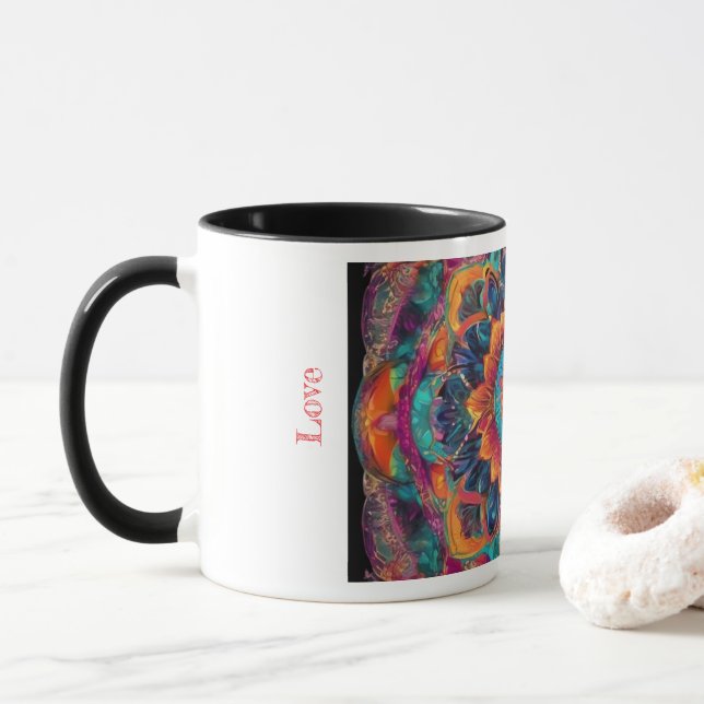 Love mandala mug (With Donut)
