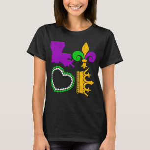 LOVE Mardi Gras  Mardi Gras Yall Fleur De Lys Cost T-Shirt