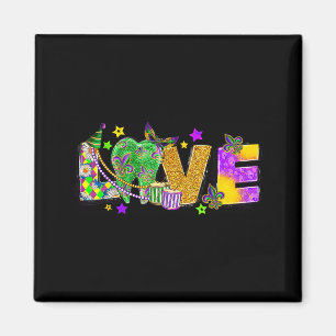 Love Mardi Gras Tooth Jester Teeth Dentist Dental Magnet