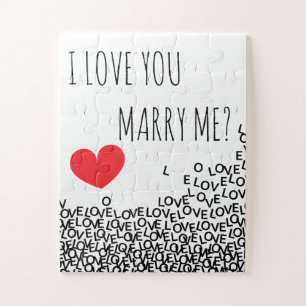 Love "Marry Me?" Puzzle Engagement Prop