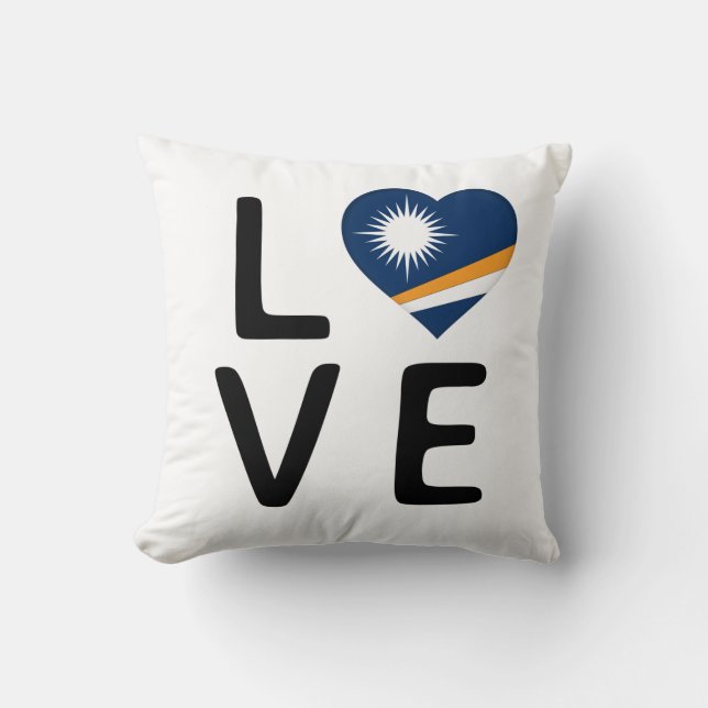 Love - Marshall Islands Flag Cushion (Front)