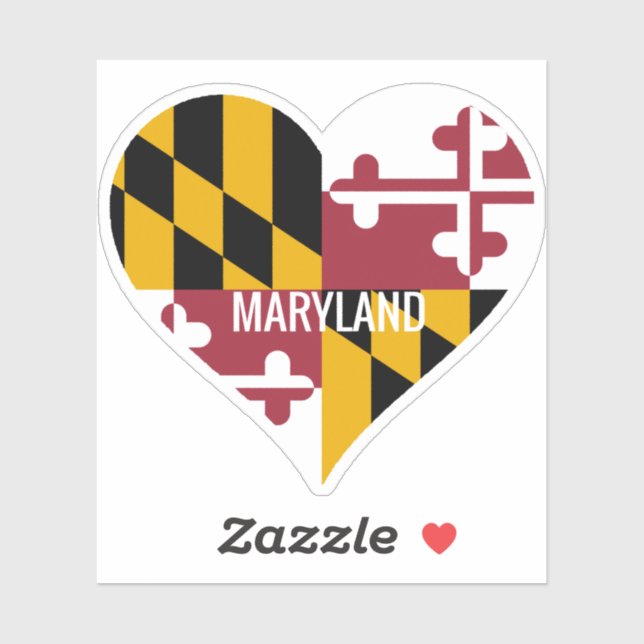 Love Maryland Flag (Sheet)