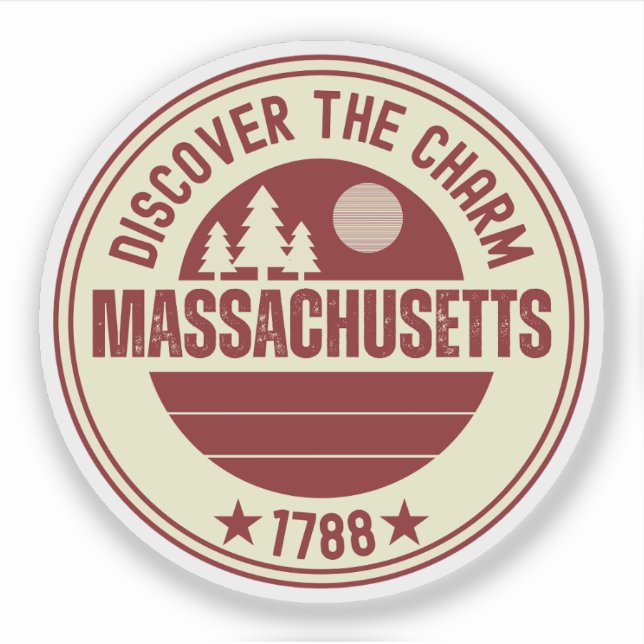 Love Massachusetts - Cute MA State Gift  (Front)