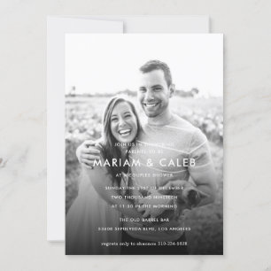 Love Maternity Photo Couples Baby Shower Invitation