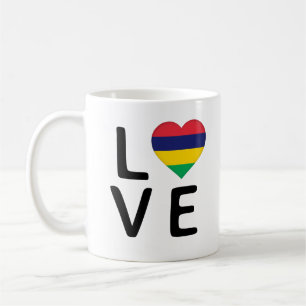 Love - Mauritius Flag Coffee Mug