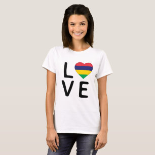 Love - Mauritius Flag T-Shirt