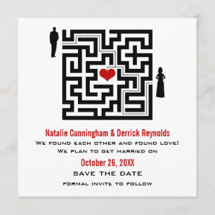 Love Maze Save the Date Invite