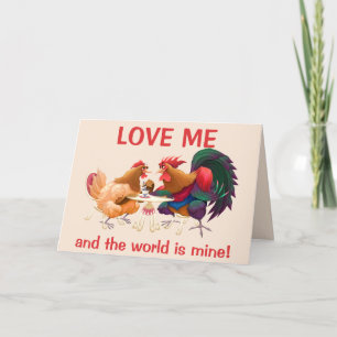 Love Me and the World is Mine T-Shirt Holiday Card