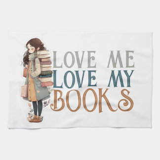 Love me Love my books Backpack Tea Towel