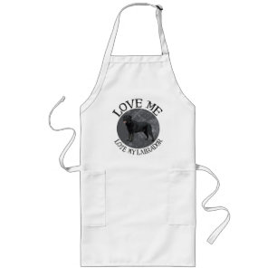 Love me, love my Labrador Long Apron