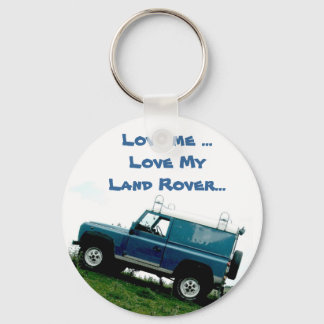 Love me ...Love My Land rover ...key chain Key Ring