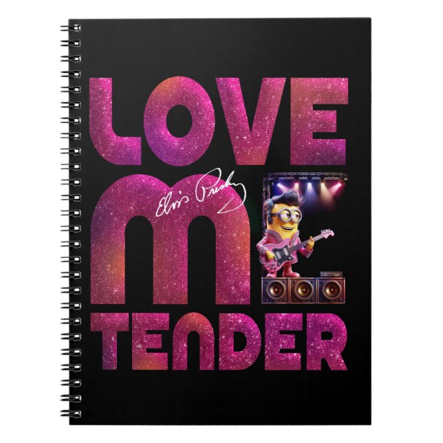 Love me tender notebook (Front)