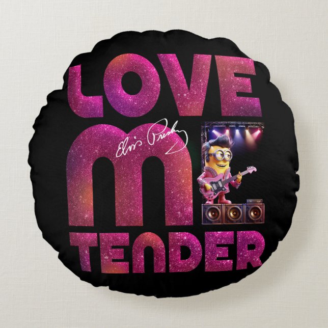 Love me tender round cushion (Front)
