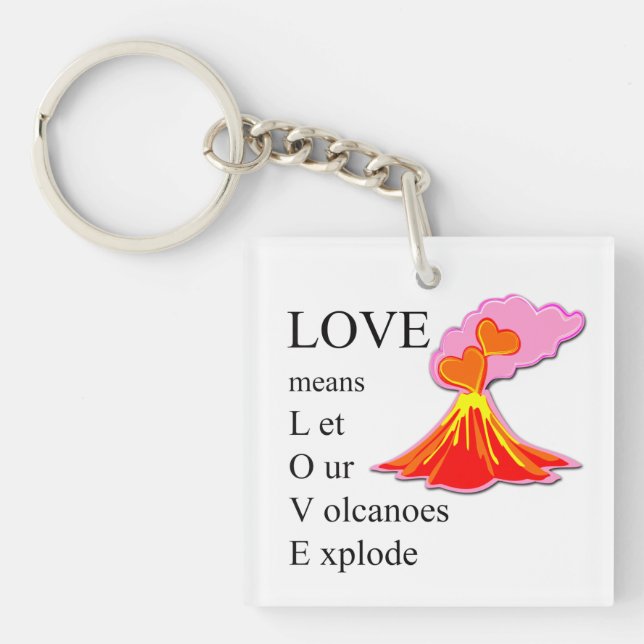 Love means ... key ring (Front)