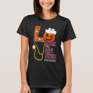 Love Med Surg Nurse Life Nurse Halloween Pumpkin C T-Shirt