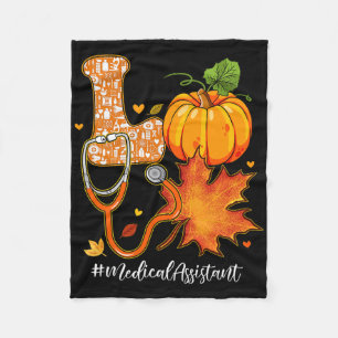 Love Medical Istant Fall Autumn Pumpkin Thanksgivi Fleece Blanket
