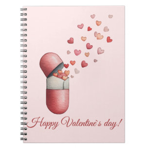 Love Medicine Valentine's Day Design Notebook