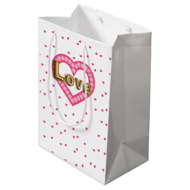 love medium gift bag (Back Angled)