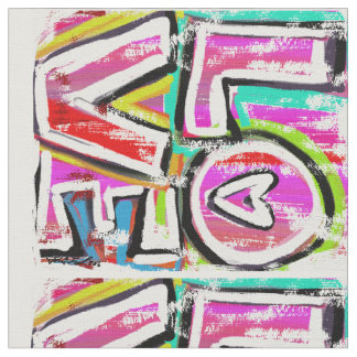 LOVE (medium print) Fabric