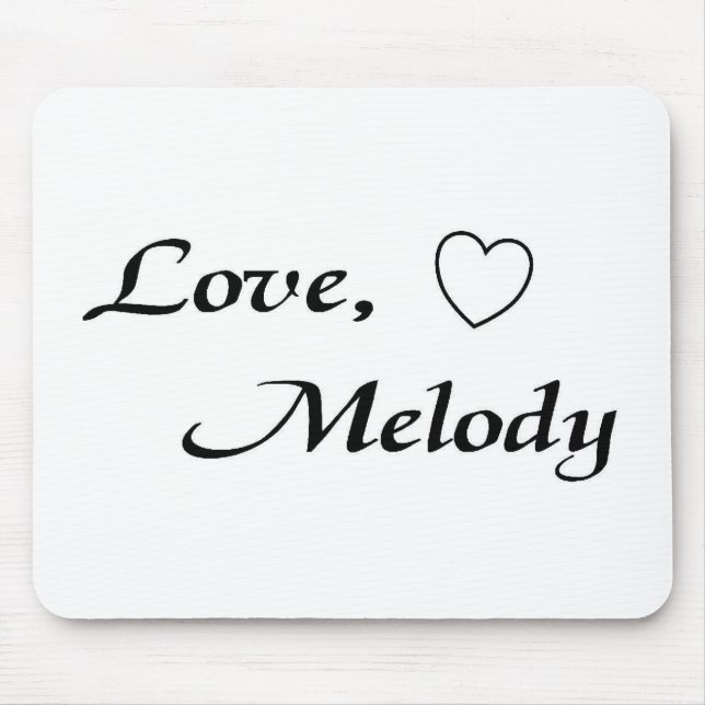 love melody mousepad- Customised Mouse Pad (Front)