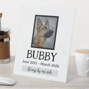 Love Memorial Funeral Pet Loss In Our Hearts Forev Pedestal Sign