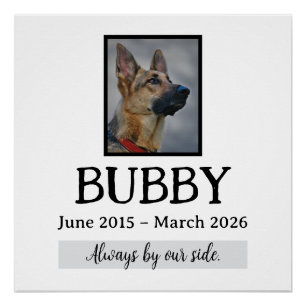 Love Memorial Funeral Pet Loss In Our Hearts Forev Poster