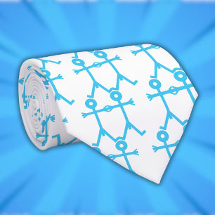 Love Men Icon Art Blue Tie