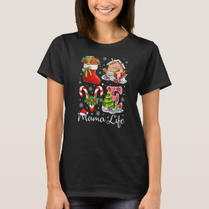 Love Merry Christmas Gingerbread House Mama Life C T-Shirt