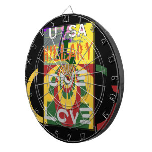 Love Message in Rasta Colours Art Print Dartboard