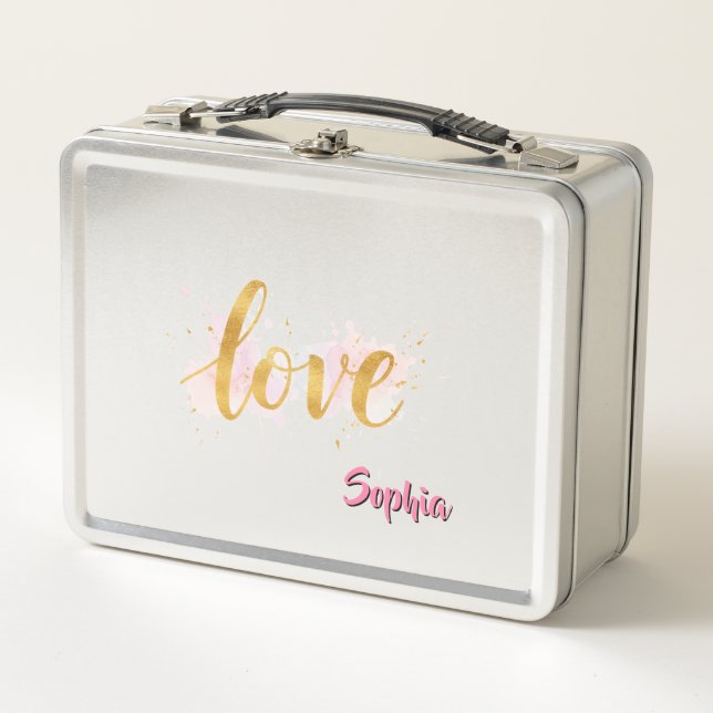 Love Metal Lunch Box (Front)