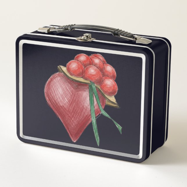 love metal lunch box (Front)