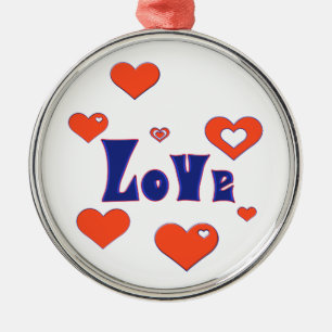 Love Metal Ornament